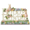 Jim Shore Heartwood Creek | Hoppy Easter with Bunnies Figure 6014396 | DBC Collectibles