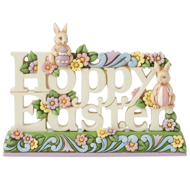 Jim Shore Heartwood Creek | Hoppy Easter with Bunnies Figure 6014396 | DBC Collectibles