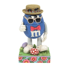 Jim Shore M&M'S | It's Easter Dude! - M&M'S Blue Character w/Bowtie 6014811 | DBC Collectibles