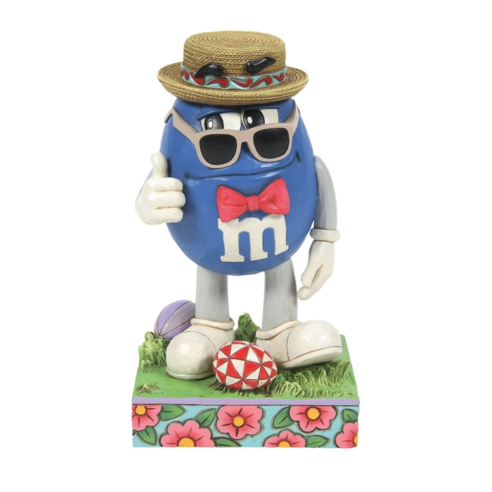 Jim Shore M&M'S | It's Easter Dude! - M&M'S Blue Character w/Bowtie 6014811 | DBC Collectibles