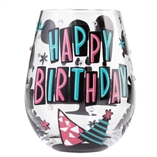 Lolita Glassware - Stemless Glass Happy Day