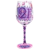 Lolita Glassware - 21st Birthday Wine Glass