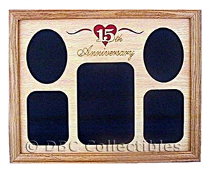 15th Anniversary Oak Wall Picture Frame