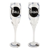 Ball and Chain - Champagne Flutes