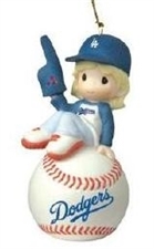 Precious Moments - I'm Your Number One Fan - Girl Dodgers Ornament