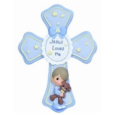 Precious Moments - Jesus Loves Me Cross - Boy