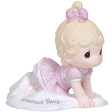 Precious Moments - Growing In Grace - Precious Baby blonde figurine