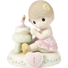 Precious Moments - Growing In Grace - Brunette Age 1 figurine