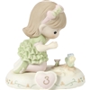 Precious Moments - Growing In Grace - Brunette Age 3 figurine