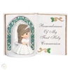 Precious Moments  - Remembrance Of My First Holy Communion - Girl - Bible Communion Figurine