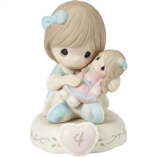 Precious Moments - Growing In Grace - Brunette Age 4 figurine