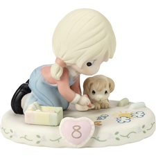 Precious Moments - Growing In Grace - Blonde Age 8 figurine