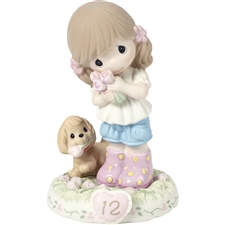 Precious Moments - Growing In Grace - Brunette Age 12 figurine