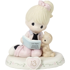 Precious Moments - Growing In Grace - Blonde Age 13 figurine