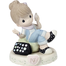 Precious Moments - Growing In Grace - Brunette Age 14 figurine