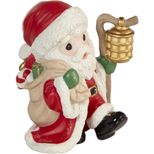 Precious Moments - May Your Spirits Be Merry And Bright Annual Santa Figurine