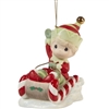 Precious Moments - Christmas Is Coming, Enjoy The Ride Annual Elf Ornament