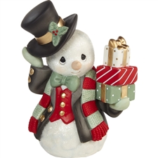 Precious Moments - Wrapped Up In Holiday Cheer Annual Snowman Figurine