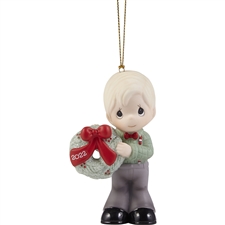 Precious Moments - May Your Christmas Wishes Come True 2022 Dated Boy Ornament 221010