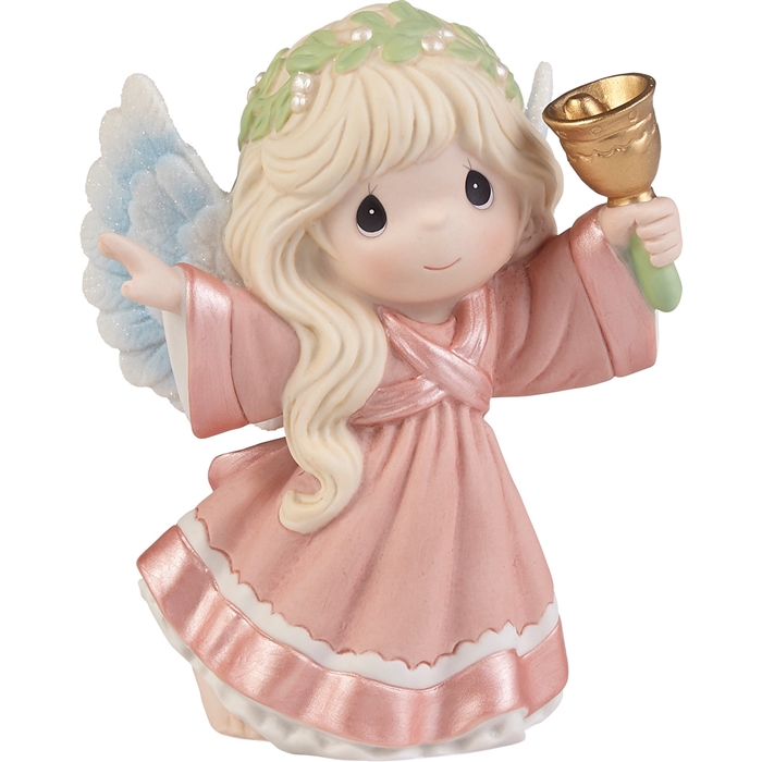 Precious Moments - Ringing In Holiday Cheer Annual Angel Figurine 22104