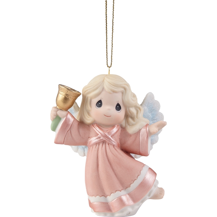 Precious Moments - Ringing In Holiday Cheer Annual Angel Ornament 22105