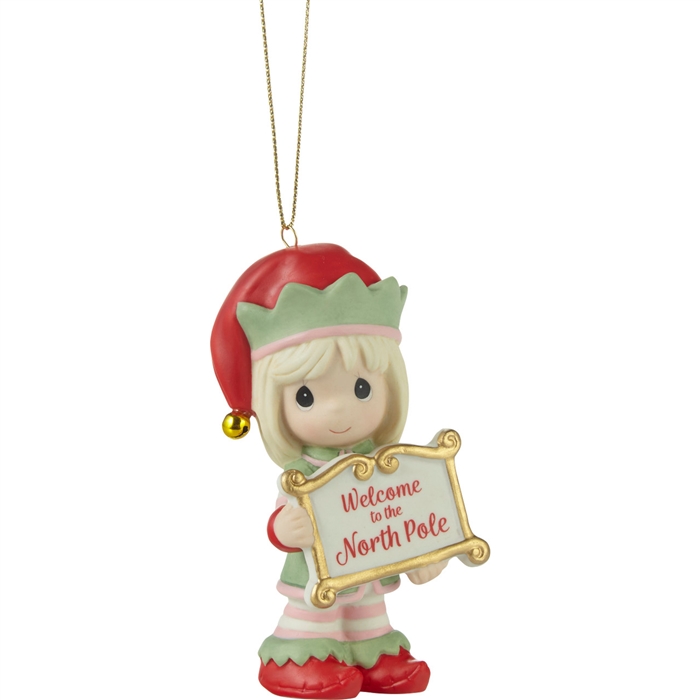 Precious Moments - Greetings From The North Pole Annual Elf Ornament 231014