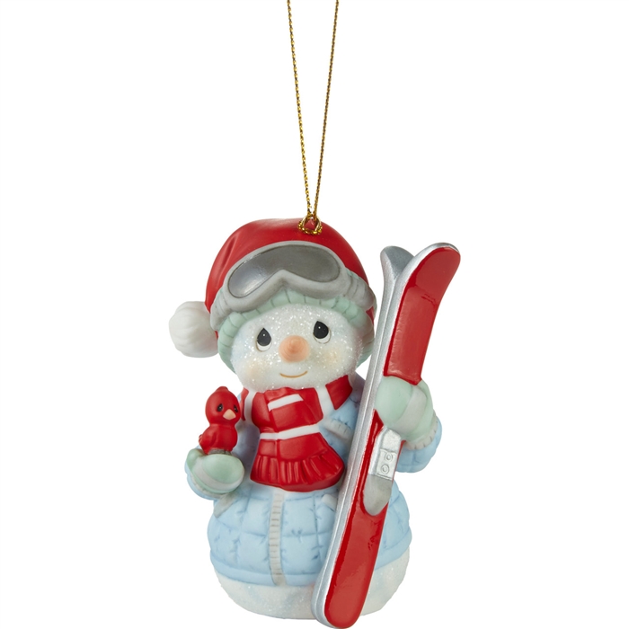 Precious Moments -â€™Tis The Ski-son To Be Jolly Annual Snowman Ornament 231016