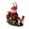 Possible Dreams Puppy On Point - Santa Claus Snoring Figure