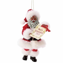 Possible Dreams - Merry Christmas Dated 2021 African American Ornament