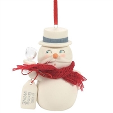 Snowpinions | Be Kind, Bring Wine ornament  | 6008175 | DBC Collectibles