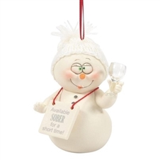 Snowpinions | Available Sober Short Time Christmas Ornament 6010001 | DBC Collectibles