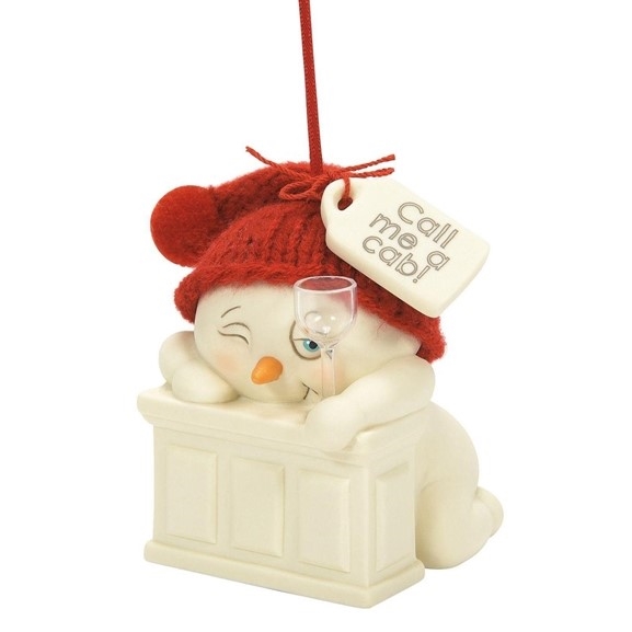 Snowpinions | Call Me A Cab  Ornament 6012531 | DBC Collectibles