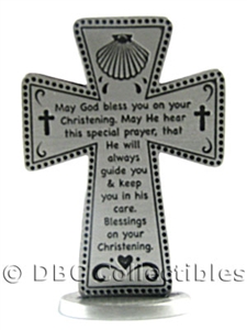 Christening Prayer Standing Cross