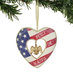 Take Heart - Patriotic Heart Ornament
