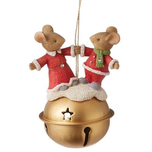 Tails with Heart | Christmas bell couple Ornament  | 6013567 | DBC Collectibles