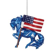 Trail of Painted Ponies - Wild Blue Ornament - Remembering 9/11