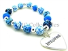 Inspire Bracelet 8mm Silverball Blue Brook