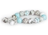 Bracelet 12mm Chunky Tie White Sand