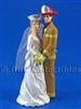 Nurse And Firefighter Our Day Tan Gear- Wedding Cake topper
