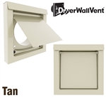 Metal Dryer Wall Vent Tan DWV4T