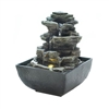 TIERED ROCK FORMATION TABLETOP FOUNTAIN (INCL. PUMP)