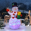 5 Feet Tall Snowman Inflatable Blow up Inflatable with Built-in