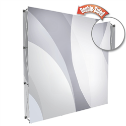 8ft x 8ft Salto Straight Popup Double-Sided Kit w/o Endcaps| Backlit Trade Show Booth