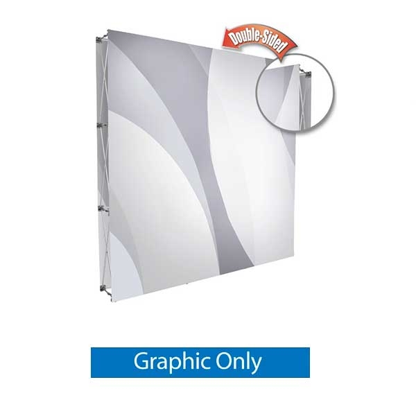 8ft x 8ft Salto Straight Popup Kit | Double-Sided Graphic Only w/o Endcaps