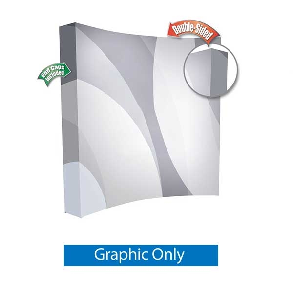 10ft x 8ft Salto Straight Popup Kit | Double-Sided Graphic Only w/ Endcaps