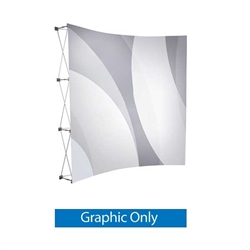 8ft x 8ft Salto Curved Popup Kit | Graphic Only w/o Endcaps