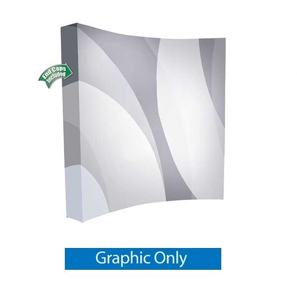 10ft x 8ft Salto Curved Popup Kit | Graphic Only w/ Endcaps