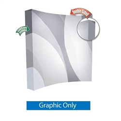 8ft x 8ft Salto Curved Popup Kit | Double-Sided Graphic Only w/ Endcaps