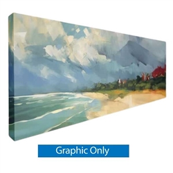 20ft x 8ft Salto Straight Popup Kit | Graphic Only w/ Endcaps