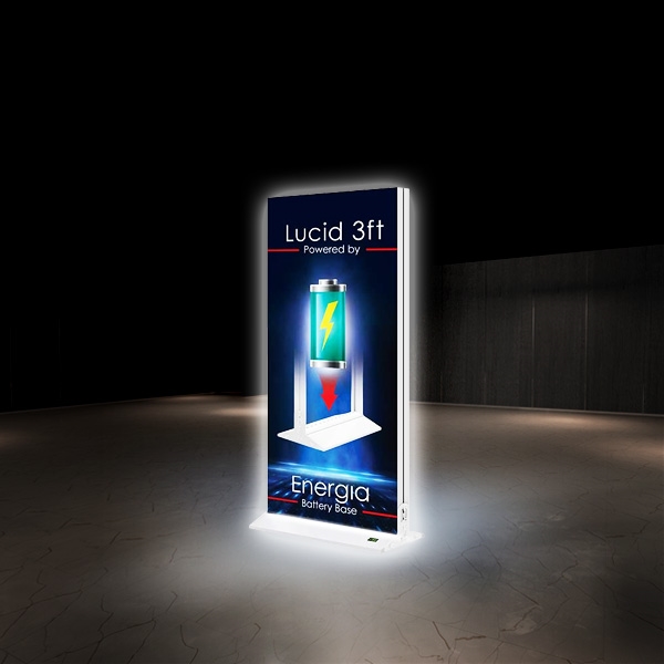 3ft x 8ft LUCID Enegria Backlit Single-Sided Lightbox